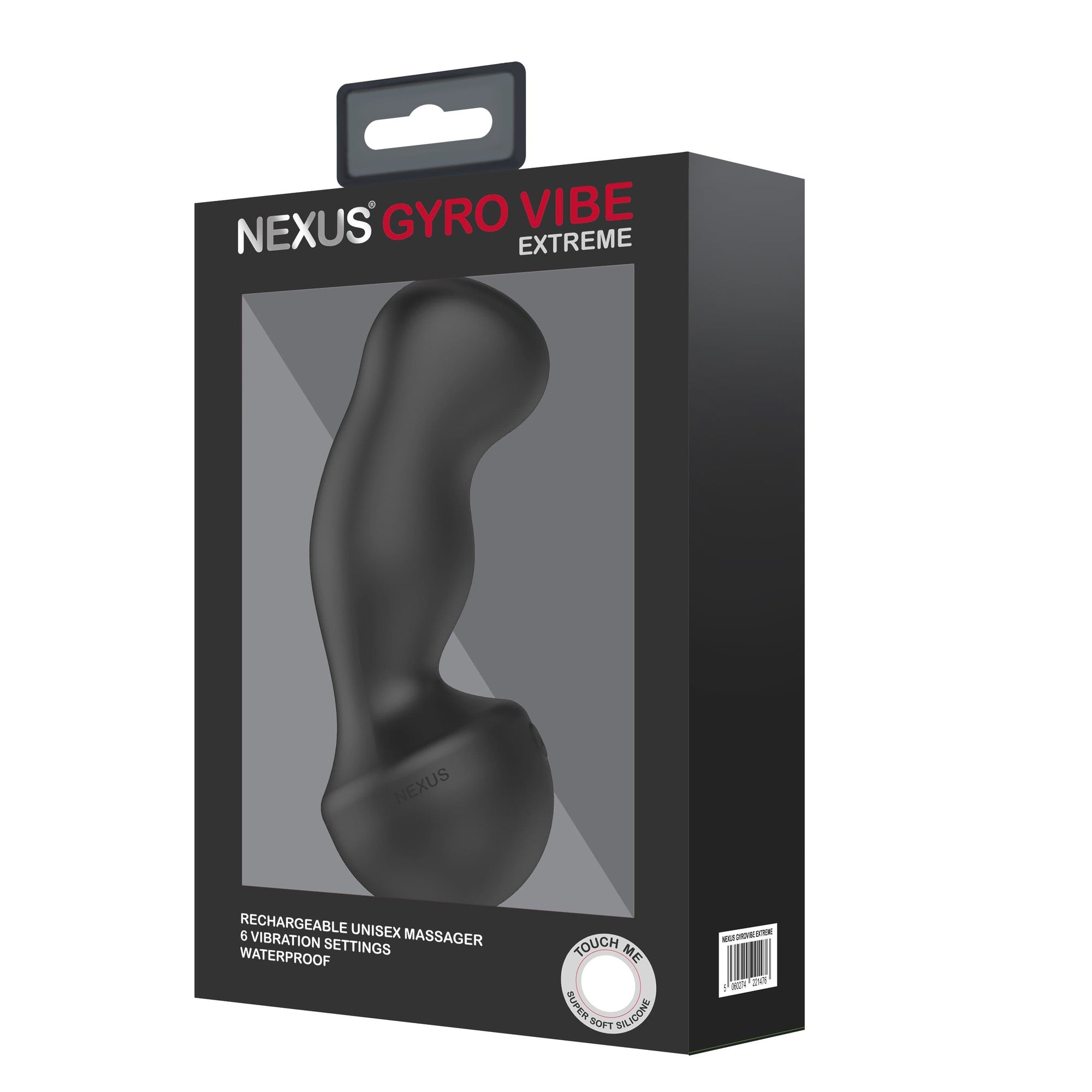 Nexus - Gyro Vibe Extreme Hands Free Unisex Vibrating Dildo (Black) Prostate Massager (Vibration) Rechargeable 5060274221476 CherryAffairs
