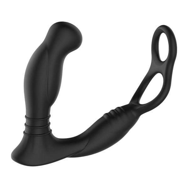 Nexus - Simul8 Dual Prostate and Perineum Cock and Ball Massager (Black) Prostate Massager (Vibration) Rechargeable 5060274221254 CherryAffairs