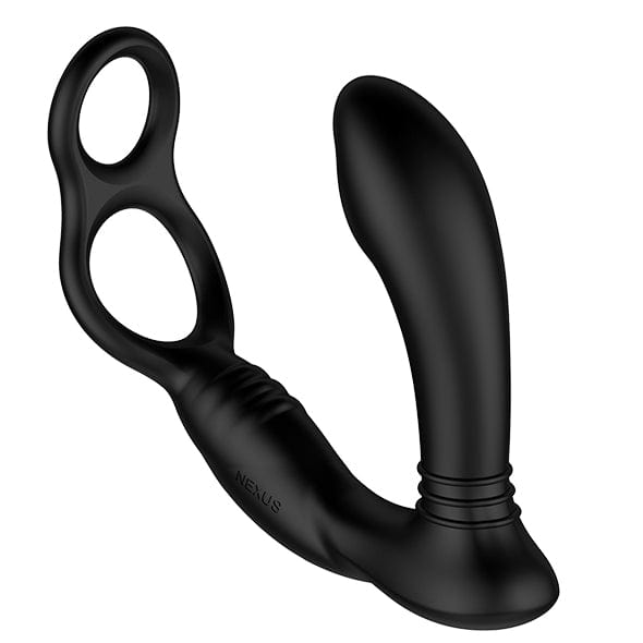 Nexus - Simul8 Stroker Edition Vibrating Dual Anal and Perineum Cock and Ball Toy Massager (Black) Prostate Massager (Vibration) Rechargeable 5060274221506 CherryAffairs
