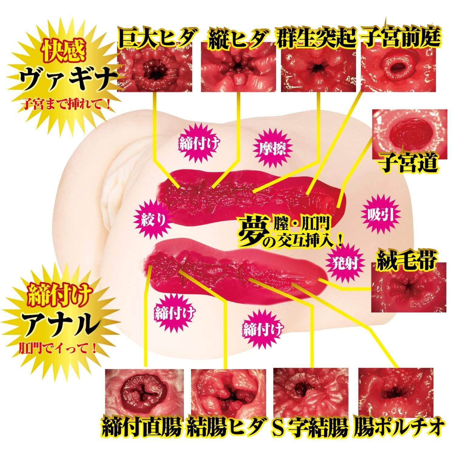 NPG - 2nd Generation Mini Finest Raw Waist Mari Rika Onahole 2.5kg (Beige) Masturbator Vagina (Non Vibration) 324170502 CherryAffairs