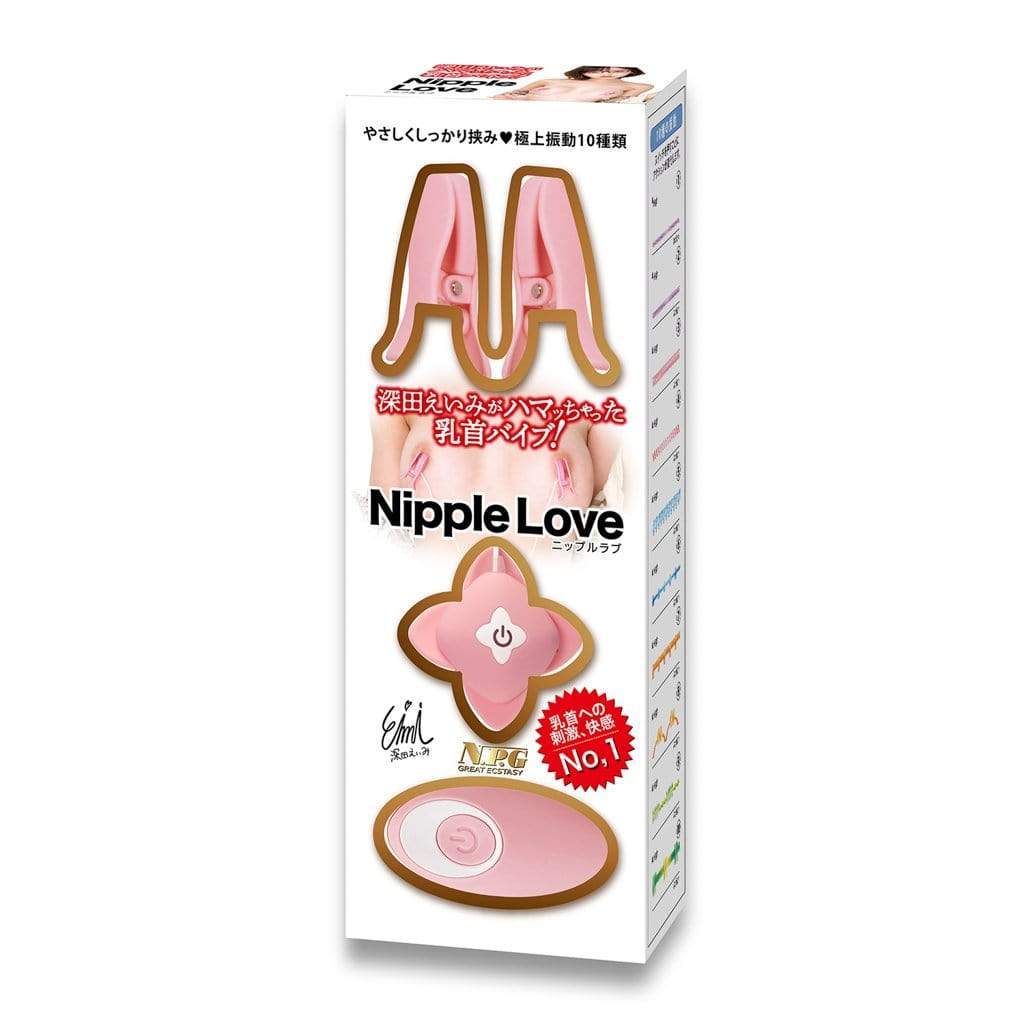 NPG - Emi Fukada Nipple Love Vibrating Nipple Clamps (Pink) Nipple Clamps (Vibration) Non Rechargeable 4562160145039 CherryAffairs