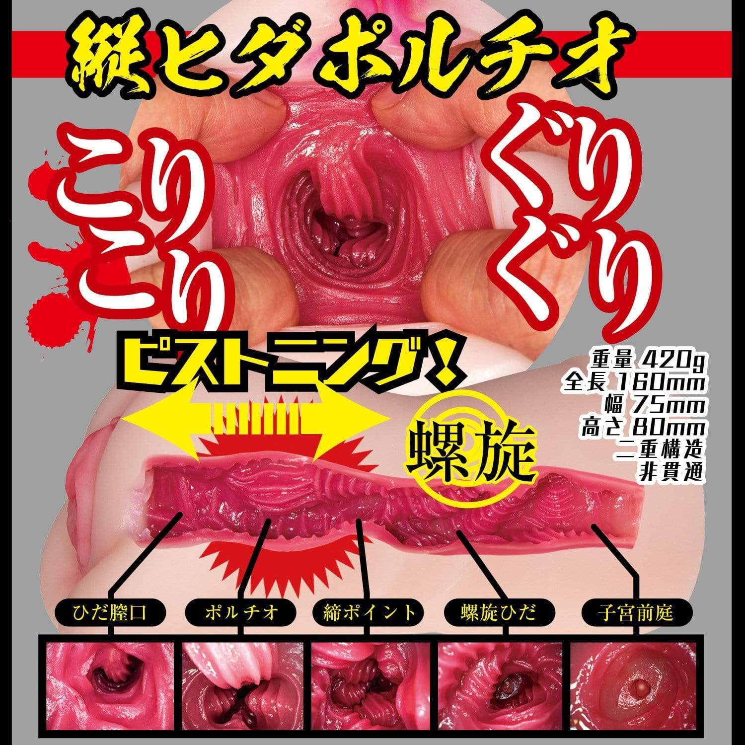 NPG - Filthy Doctor Clinic Insertion Treatment Yuria Satomi Onahole (Beige) Masturbator Vagina (Non Vibration) 4562160137645 CherryAffairs