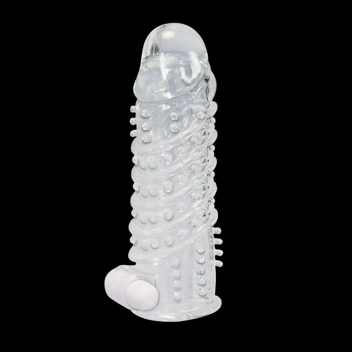 NPG - Sex Retsuden 6 Benkei Vibrating Cock Sleeve (Clear) Cock Sleeves (Vibration) Non Rechargeable