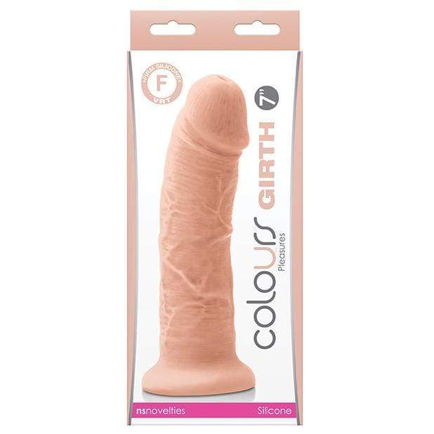 NS Novelties - Colours Pleasure Realistic Dildo Girth 7&quot; (Beige) Realistic Dildo with suction cup (Non Vibration) 657447104107 CherryAffairs
