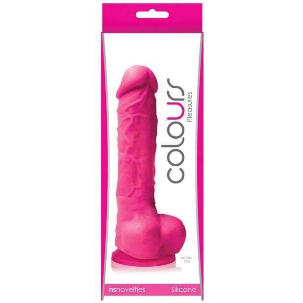 NS Novelties - Colours Pleasures Dong w/Suction Cup 5&quot; (Pink) Non Realistic Dildo with suction cup (Non Vibration)