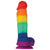 NS Novelties - Colours Pride Edition Silicone Dildo with Suction Cup 5" (Multi Colour) Realistic Dildo with suction cup (Non Vibration) 657447098819 CherryAffairs