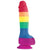 NS Novelties - Colours Pride Edition Silicone Dildo with Suction Cup 6" (Multi Colour) Realistic Dildo with suction cup (Non Vibration) 657447097171 CherryAffairs