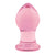 NS Novelties - Crystal Premium Glass Butt Plug Small (Pink) Glass Anal Plug (Non Vibration) 622852509 CherryAffairs