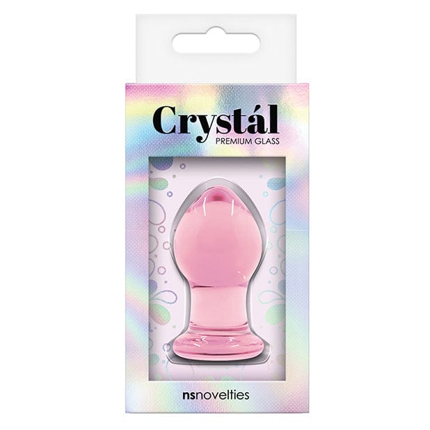 NS Novelties - Crystal Premium Glass Butt Plug Small (Pink) Glass Anal Plug (Non Vibration) 622852509 CherryAffairs
