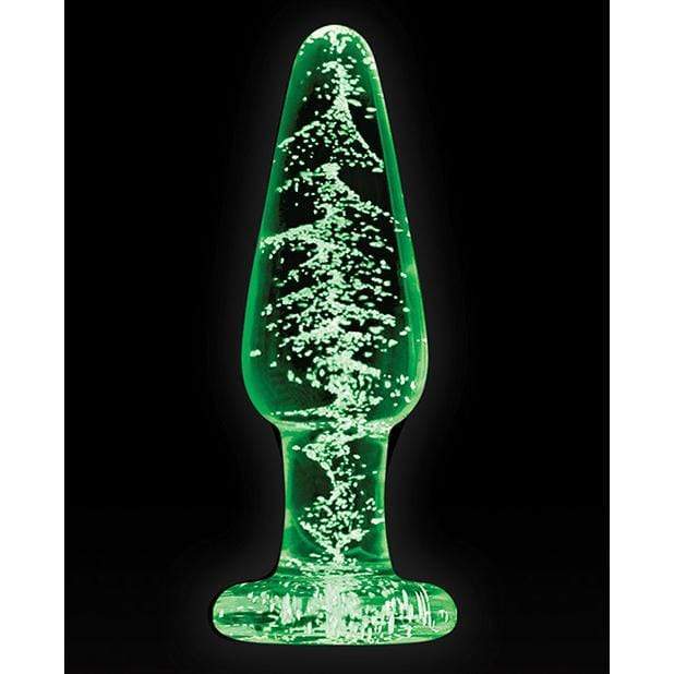 NS Novelties - Firefly Glow In The Dark Glass Tapered Anal Plug Small (Clear) Glass Anal Plug (Non Vibration) 657447101786 CherryAffairs
