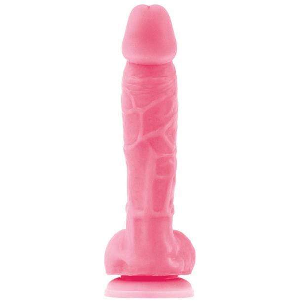 NS Novelties - Firefly Silicone Glowing Dildo 5" (Pink) Non Realistic Dildo with suction cup (Non Vibration)