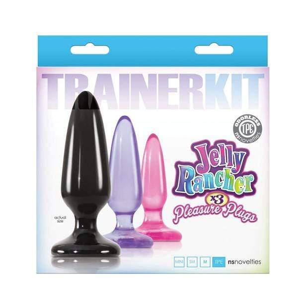 NS Novelties - Jelly Rancher Pleasure Butt Plug Trainer Kit (Multi Colour) Anal Plug (Non Vibration)