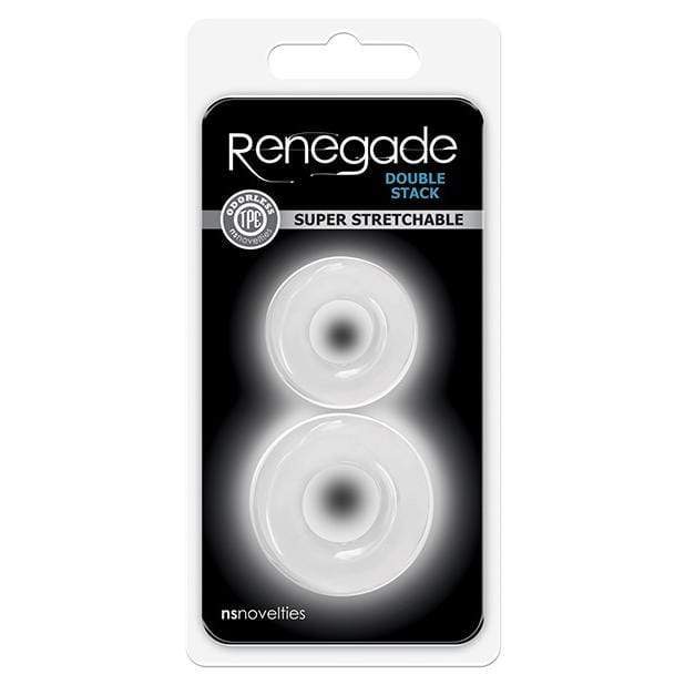 NS Novelties - Renegade Double Stack Super Stretchable Cock Rings (Clear) Cock Ring (Non Vibration) 657447101496 CherryAffairs
