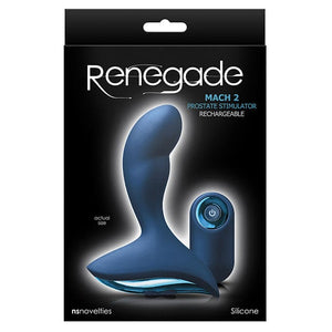 NS Novelties - Renegade Silicone Mach 2 Remote Control Prostate Massager (Blue) Prostate Massager (Vibration) Rechargeable 657447101274 CherryAffairs