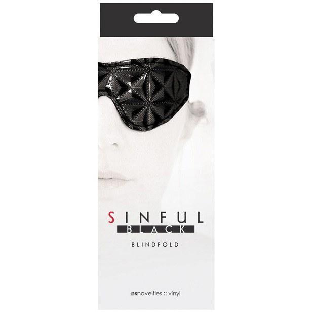 NS Novelties - Sinful Blindfold (Black) Mask (Blind) - CherryAffairs Singapore