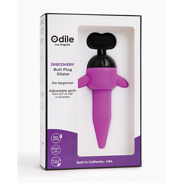 Odile - Discovery Tapered Butt Plug Dilator (Purple) Anal Plug (Non Vibration) 860007640155 CherryAffairs