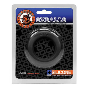 Oxballs - Air Sport Silicone Cock Ring (Black) Silicone Cock Ring (Non Vibration) Singapore