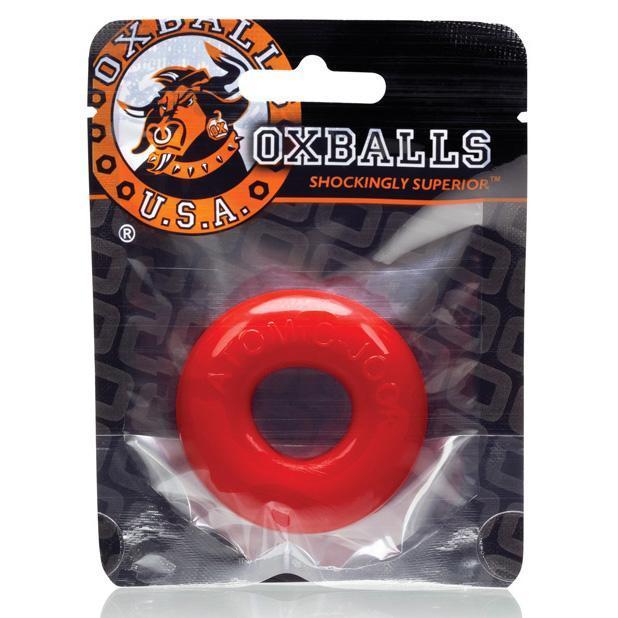 Oxballs - Atomic Jock Do-Nut-2 Cock Ring (Red) Rubber Cock Ring (Non Vibration) Singapore