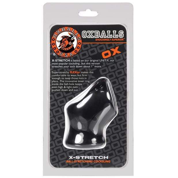 Oxballs - Unit X Stretch Cock Sling Cock Sleeve (Black) Cock Sleeves (Non Vibration) 840215110947 CherryAffairs