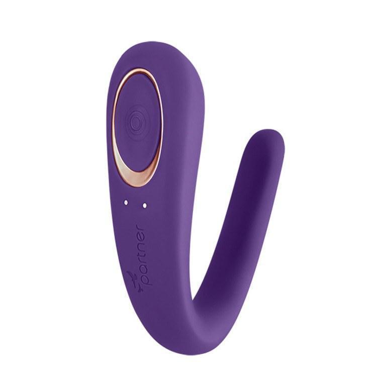 Partner - Couple Toys (Purple) Couple's Massager (Vibration) Rechargeable - CherryAffairs Singapore