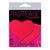 Pastease - Basic Heart Black Light Reactive Pasties Nipple Covers O/S (Neon Red) Nipple Covers 694536307216 CherryAffairs