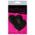 Pastease - Basic Liquid Heart Pasties Nipple Covers O/S (Black) Nipple Covers 013189317548 CherryAffairs