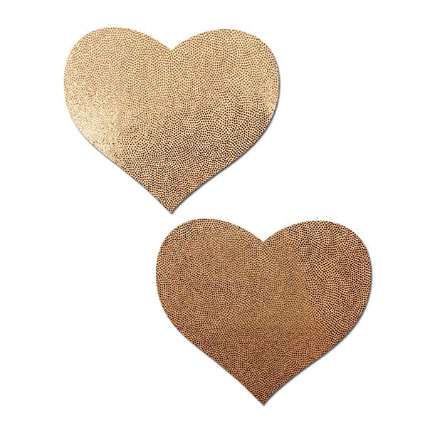 Pastease - Basic Love Liquid Heart Pasties Nipple Covers O/S (Gold) Nipple Covers 694536302655 CherryAffairs