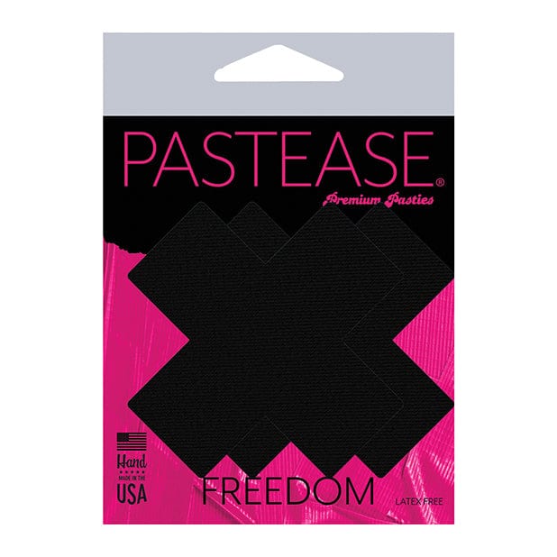 Pastease - Basic Matte Plus X Pasties Nipple Covers O/S (Black) Nipple Covers 694536302556 CherryAffairs