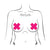 Pastease - Basic Plus X Black Light Reactive Pasties Nipple Covers O/S (Neon Pink) Nipple Covers 785123869504 CherryAffairs