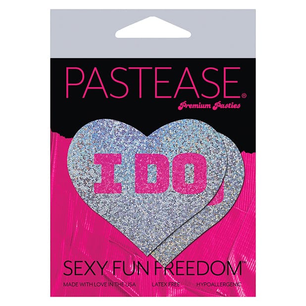 Pastease - Premium Bridal I Do Pasties Nipple Covers O/S (Silver) Nipple Covers 785123872443 CherryAffairs