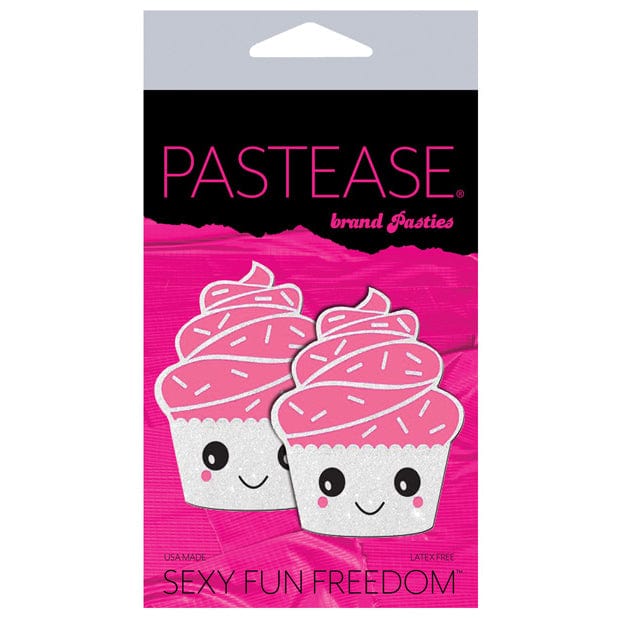 Pastease - Premium Cupcake Glittery Frosting Pasties Nipple Covers (White) Nipple Covers 036663319531 CherryAffairs