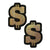 Pastease - Premium Glitter Dollar Sign Pasties Nipple Covers O/S (Gold) Nipple Covers 785123873266 CherryAffairs