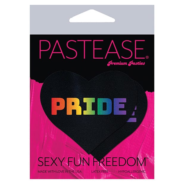 Pastease - Premium Pride Pasties Nipple Covers O/S (Black/Rainbow) Nipple Covers 694536302730 CherryAffairs