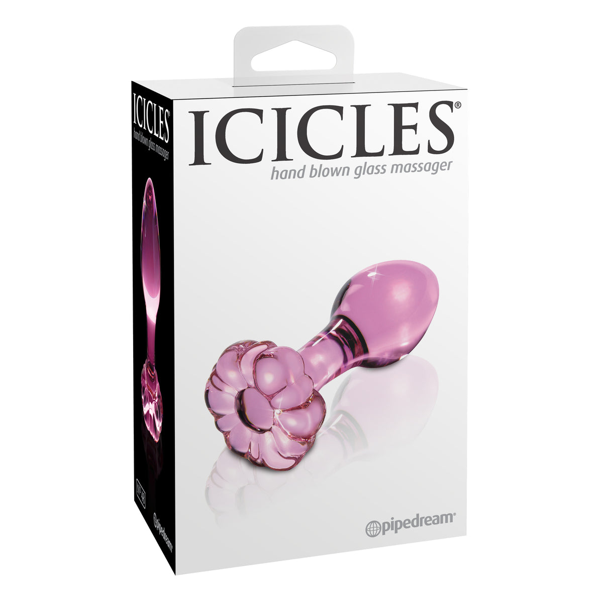 Pipedream - Icicles No. 48 Glass Anal Plug 3&quot; (Pink)