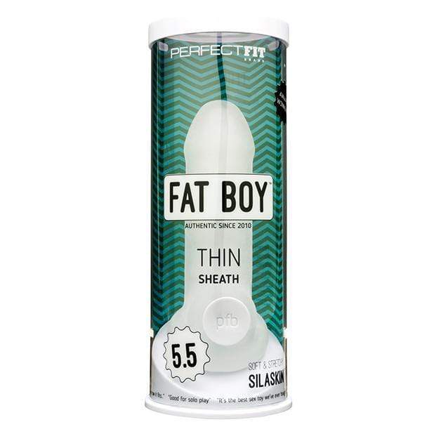 Perfect Fit - Fat Boy Thin Sheath Cock Sleeve 5.5" (Clear) Cock Sleeves (Non Vibration) 851127008161 CherryAffairs