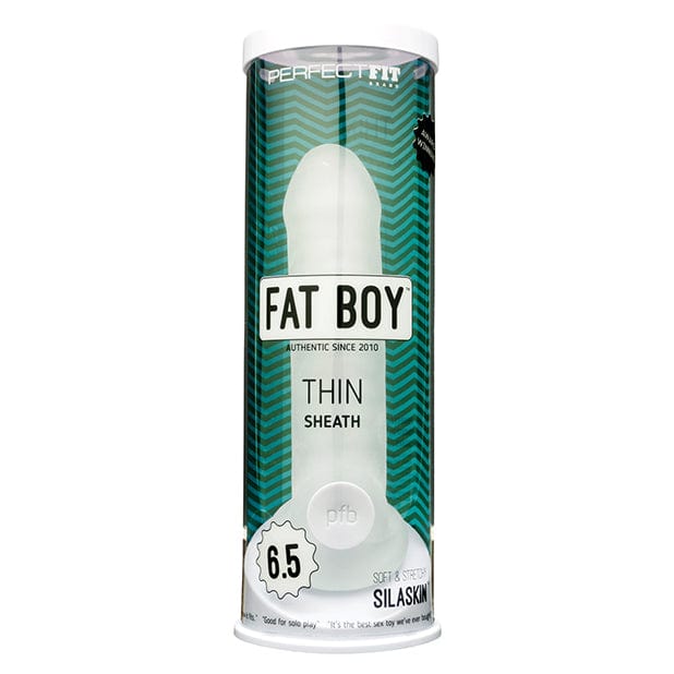 Perfect Fit - Fat Boy Thin Sheath Silaskin Penis Sleeve 6.5" (White) Cock Sleeves (Non Vibration) 851127008154 CherryAffairs