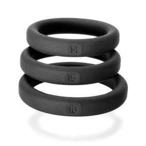 Perfect Fit - Xact Fit 3 Cock Ring Kit S/M (Black) Cock Ring (Non Vibration) 854854005816 CherryAffairs