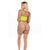 Pink Lipstick - Dance With Me 3Pc Bandeau Lingerie Set O/S (Yellow) Lingerie Set 0196018330328 CherryAffairs