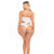 Pink Lipstick - Fatale Cutout Bodysuit Costume O/S (White) Bodysuits 0196018083538 CherryAffairs