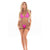 Pink Lipstick - Neon Nights 3Pc Bra and G String Lingerie Set O/S (Pink) Lingerie Set 0196018338065 CherryAffairs