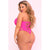 Pink Lipstick - Seamless Bodysuit Costume Plus Size Queen (Pink) Bodysuits 017036680793 CherryAffairs