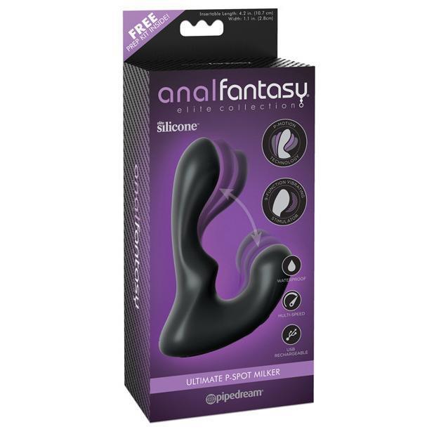 Pipedream - Anal Fantasy Elite Collection Ultimate P Spot Milker (Black) Prostate Massager (Vibration) Rechargeable
