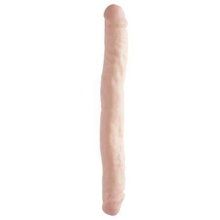 Pipedream - Basix Rubber Works Double Dong 12&quot; (Beige) Double Dildo (Non Vibration) 603912751697 CherryAffairs