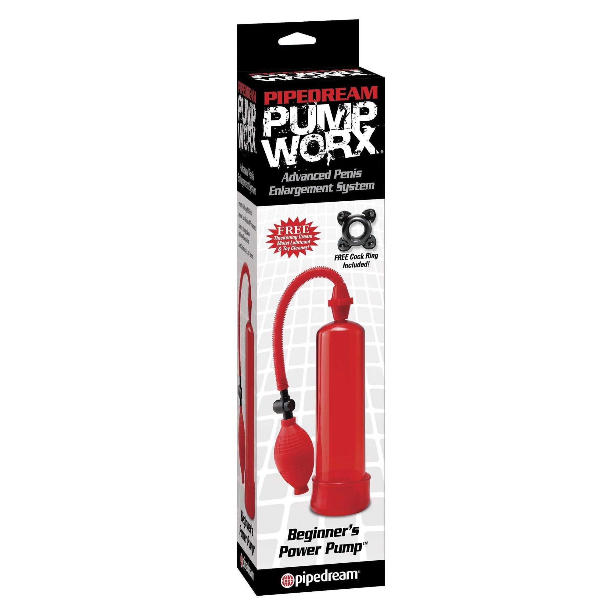 Pipedream - Beginner's Power Penis Pump (Red) Penis Pump (Non Vibration) - CherryAffairs Singapore