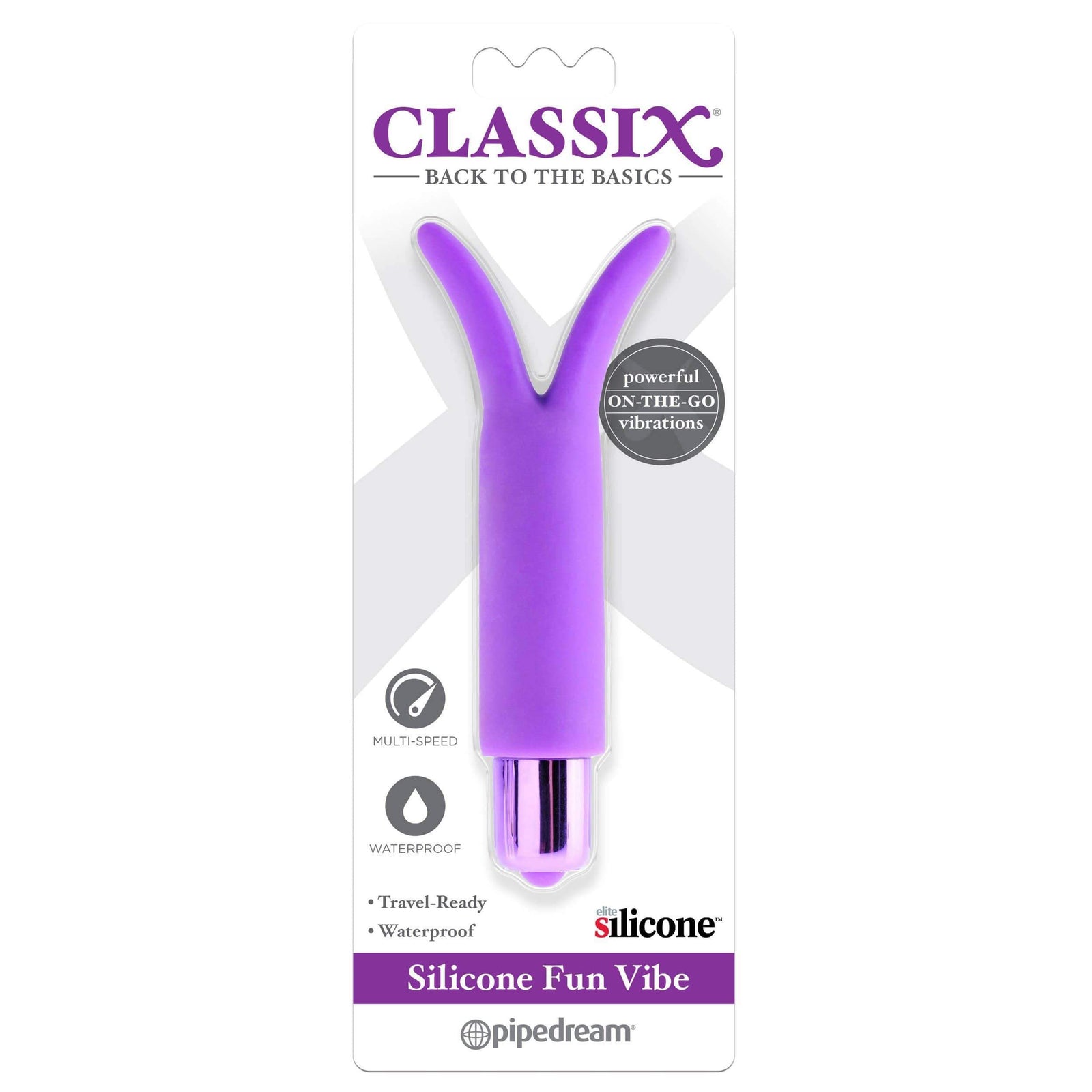 Pipedream - Classix Silicone Fun Bullet Vibrator (Purple) Bullet (Vibration) Non Rechargeable 603912757538 CherryAffairs