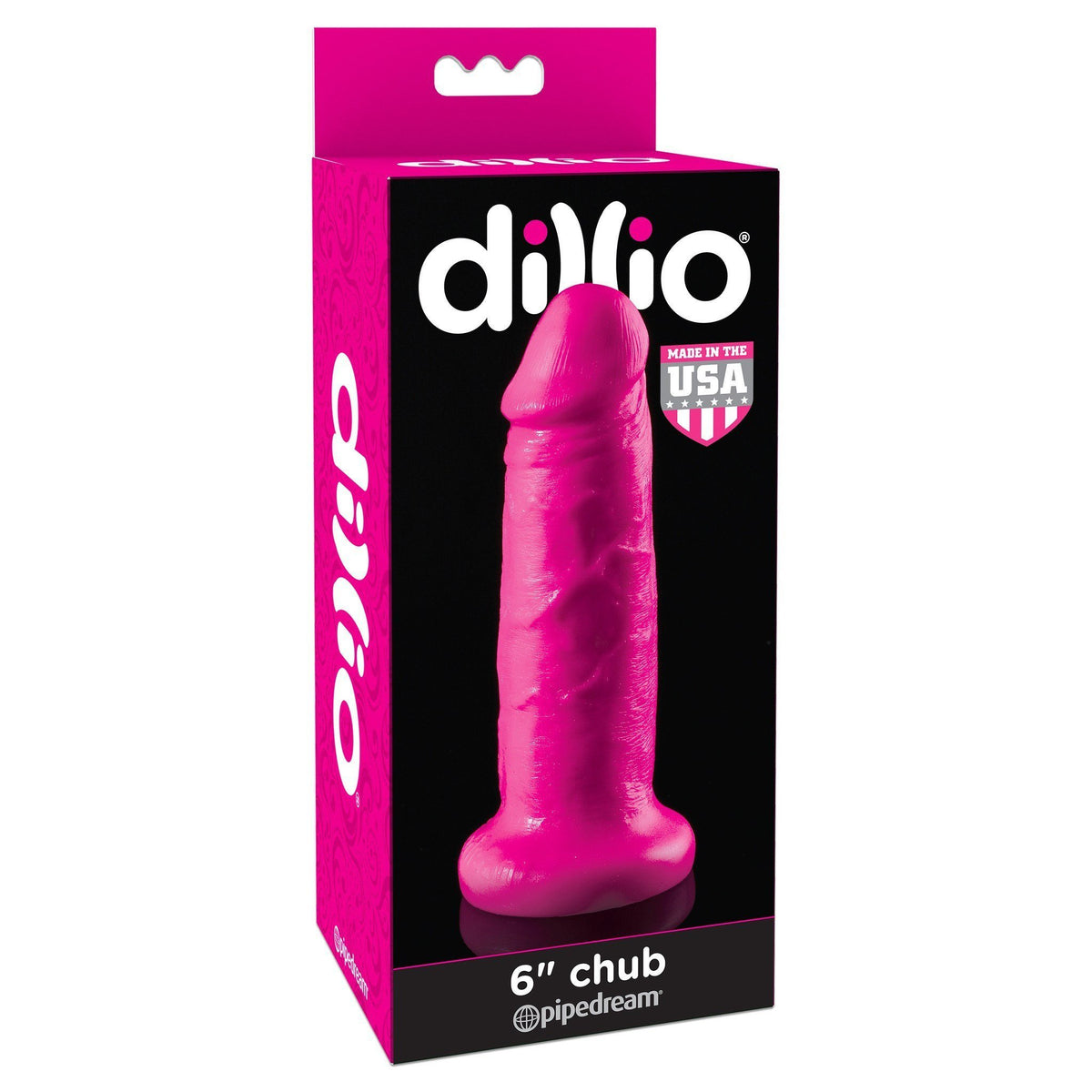 Pipedream - Dillio 6&quot; Chub Dildo (Pink) Realistic Dildo with suction cup (Non Vibration) - CherryAffairs Singapore