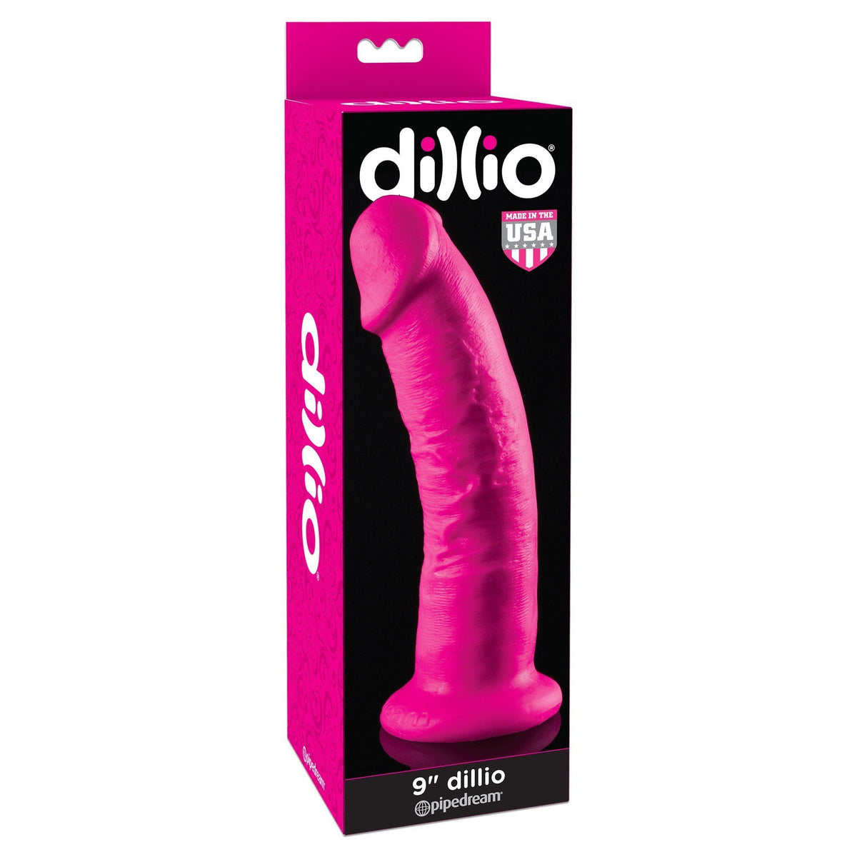 Pipedream - Dillio 9&quot; Dillio Dildo (Pink) Realistic Dildo with suction cup (Non Vibration) - CherryAffairs Singapore