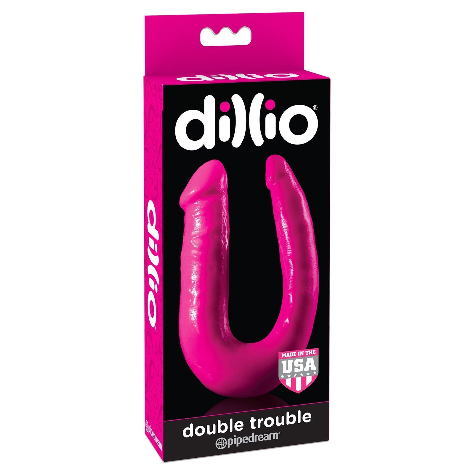 Pipedream - Dillio Double Trouble Dildo (Pink) Double Dildo (Non Vibration) - CherryAffairs Singapore