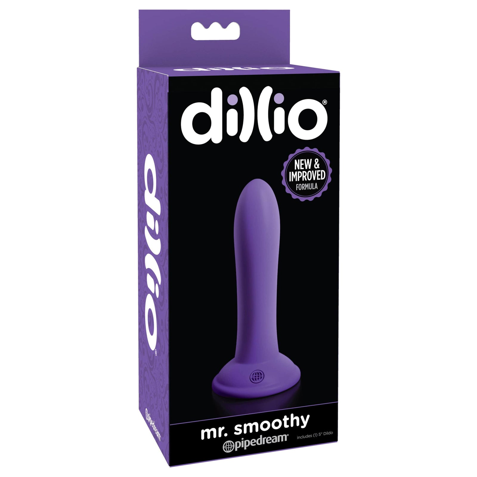 Pipedream - Dillio Mr Smoothy Dildo (Purple) Non Realistic Dildo with suction cup (Non Vibration) 324172160 CherryAffairs