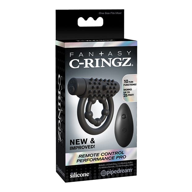 Pipedream - Fantasy C Ringz Remote Control Performance Pro Remote Control Cock Ring (Black) Remote Control Cock Ring (Vibration) Non Rechargeable 603912358599 CherryAffairs